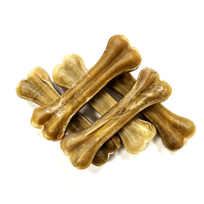 6 inch Rawhide Pressed Bones