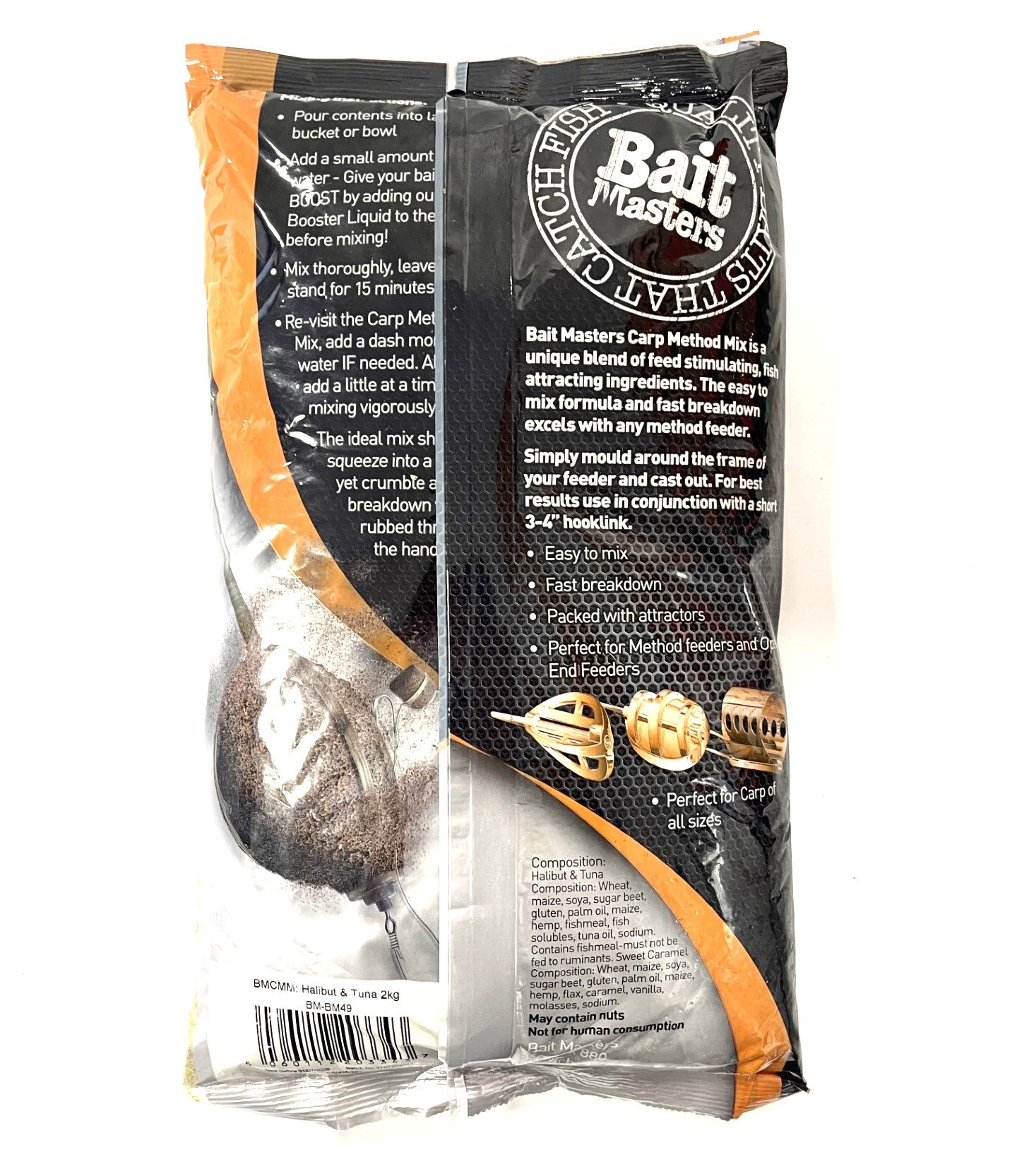 MARINE HALIBUT METHOD MIX 2kg – Esca Aromatizzata Per Carpe, Tinche, Barbi E Orate, Mix Per Pesca In Lago E Fiume