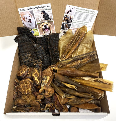 100% Natural Dog Treat Box: The BEEFY BOX