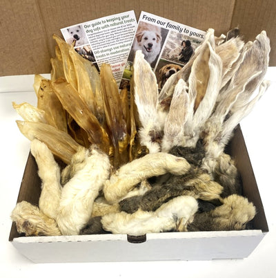 100% Natural Dog Treat Box: The BUNNY BOX