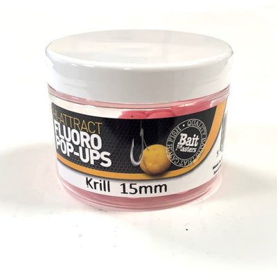 Bait Masters 15mm Fluoro Pop Ups Krill 40g