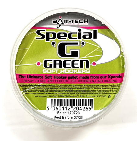Bait-Tech Soft Hook Pellets - Special G Green 6mm