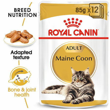 ROYAL CANIN Maine Coon Adult In Gravy Wet Cat Food