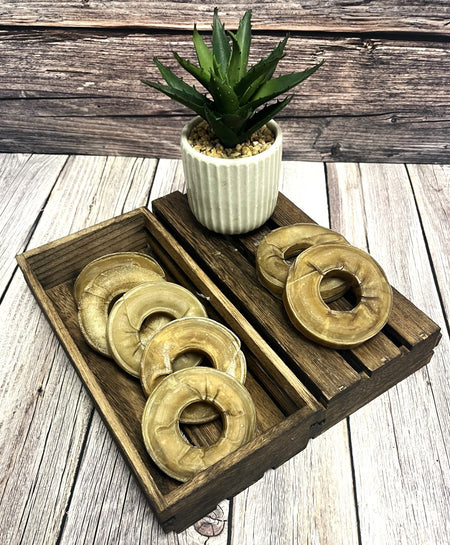 3 inch Rawhide Rings