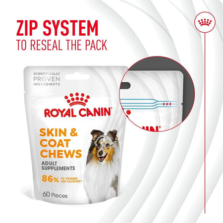 Royal Canin Dog Supplement for Skin & Coat Soft Chews 240g