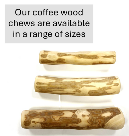 Medium Coffee Wood Dog Chew Stick (Approx. 100-150g)