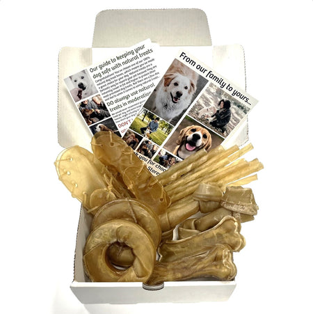 Mini Dog Treat Box: The RAWHIDE BOX