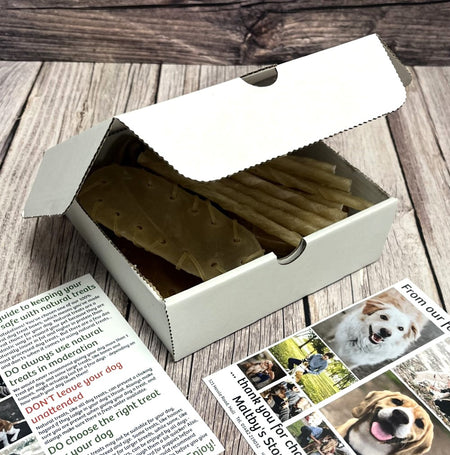 Mini Dog Treat Box: The RAWHIDE BOX