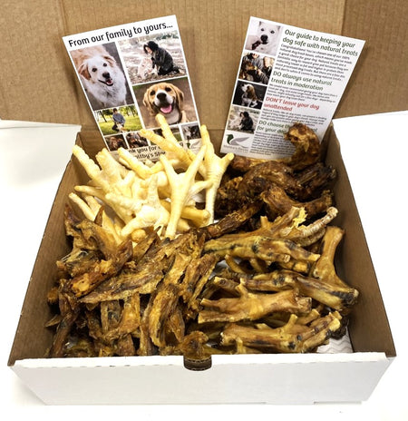 100% Natural Dog Treat Box: The CLUCKY BOX