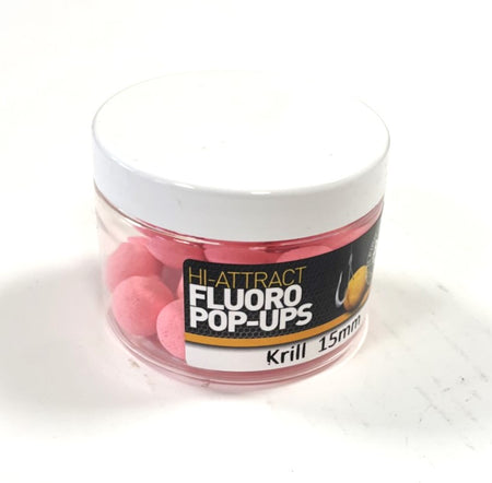 Bait Masters 15mm Fluoro Pop Ups Krill 40g