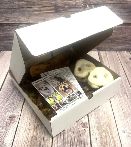 100% Natural Dog Treat Box: The PORKY BOX