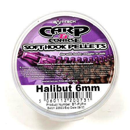 Bait-Tech Soft Hook Pellets - Halibut 6mm