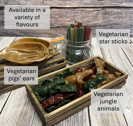 Medium Jungle Animals Vegetarian Dog Treats