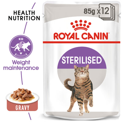 ROYAL CANIN Sterilised Adult In Gravy Wet Cat Food