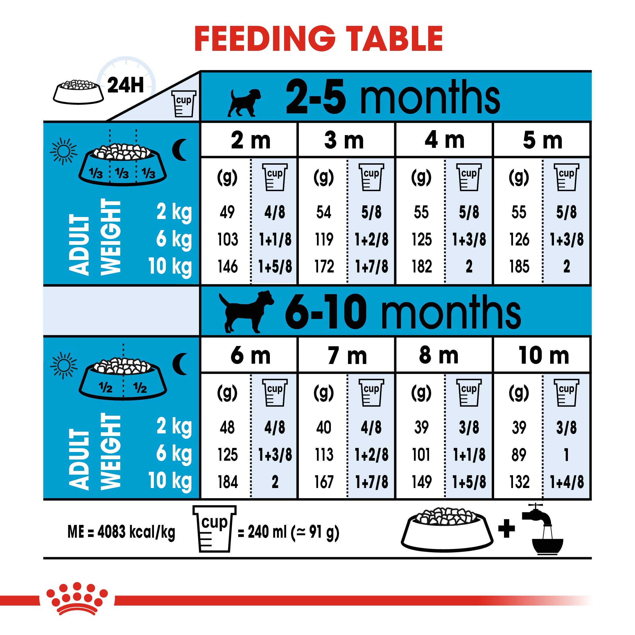 Royal canin labrador shop puppy feeding guide