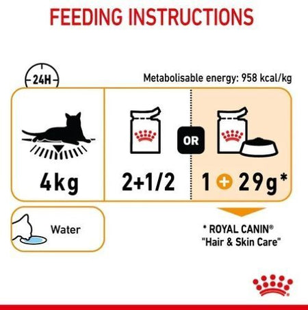 ROYAL CANIN Hair & Skin Care In Gravy Adult Wet Cat Food